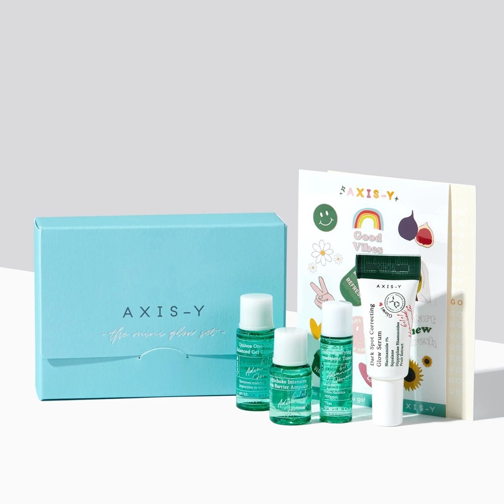 Axis Y Mini Glow Sampler Korean Skincare Set
